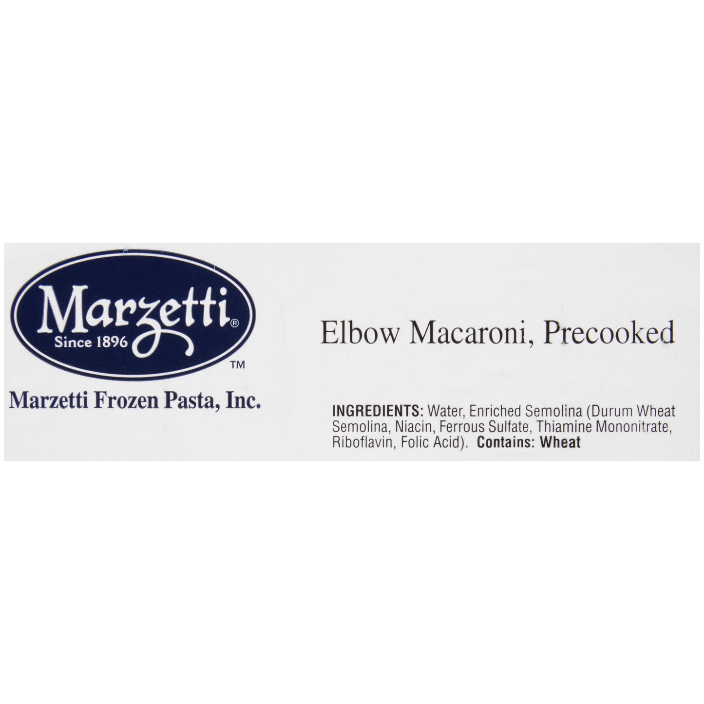 Marzetti Frozen Pasta Precooked Elbow Macaroni 3 Pound Each - 6 Per Case.