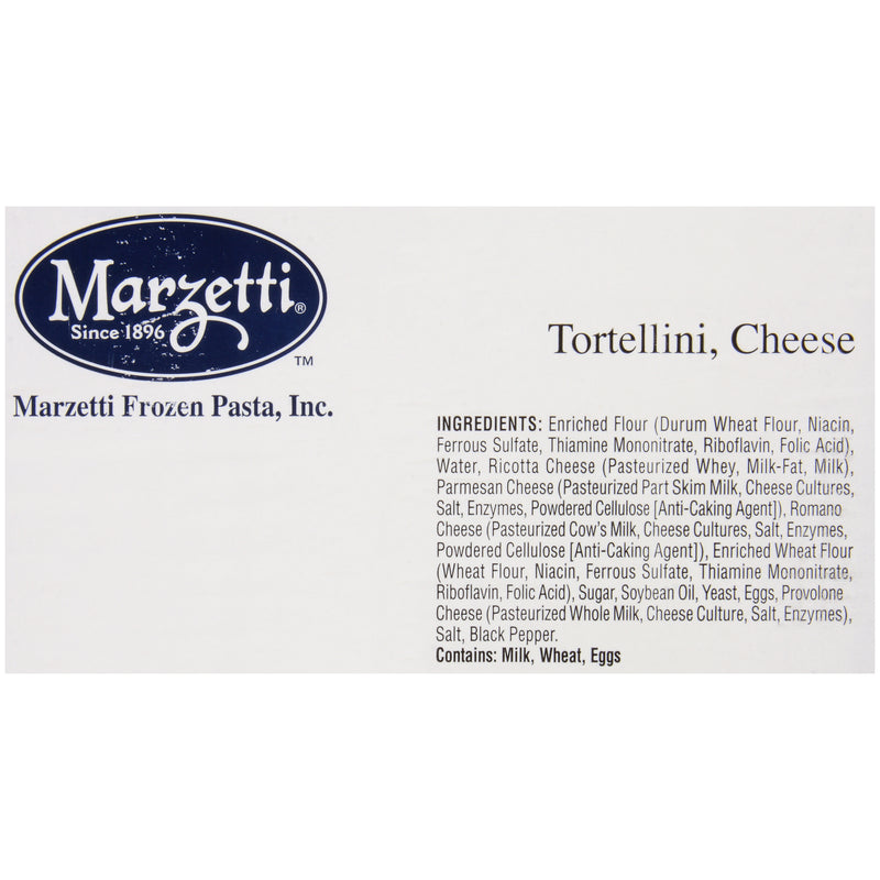 Mz Frozen Pasta Tortellini Cheese 2-5 Pound Vegetarian 2-5 Pound