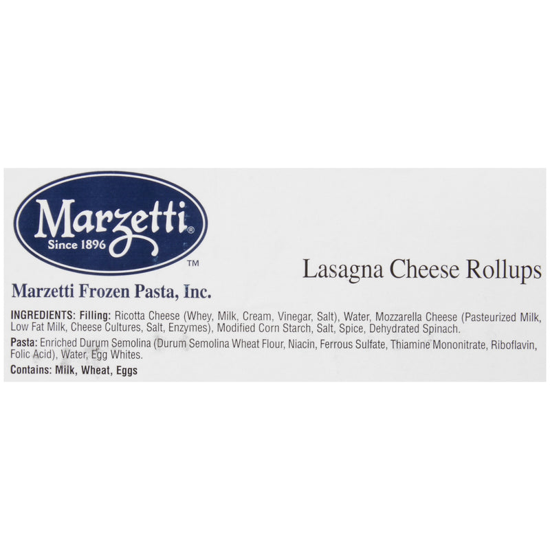 Marzetti Frozen Pasta Lasagna Cheese Rollups 53 Count Packs - 1 Per Case.