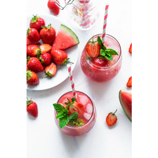 Oregon Fruit Products Fruit In Hand Strawberry Watermelon 35 Ounce Size - 6 Per Case.