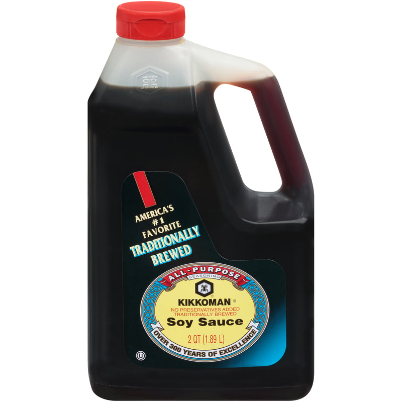 Kikkoman Qt Soy Sauce 0.5 Gallon - 6 Per Case.