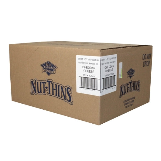 Blue Diamond Almonds Crackers Cheddar Cheese 4.25 Ounce Size - 12 Per Case.