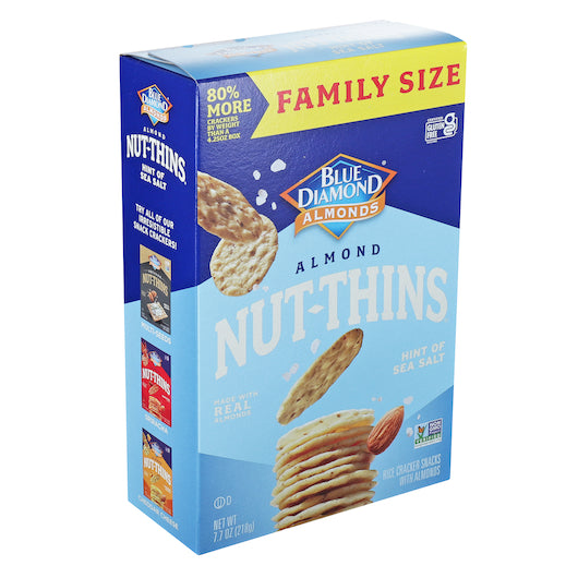 Nut Thins Hint Of Sea Salt 7.7 Ounce Size - 6 Per Case.