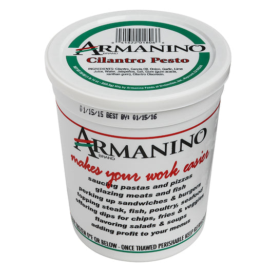 Armanino Sauce Cilantro Pesto, 30 Ounce Size - 3 Per Case.