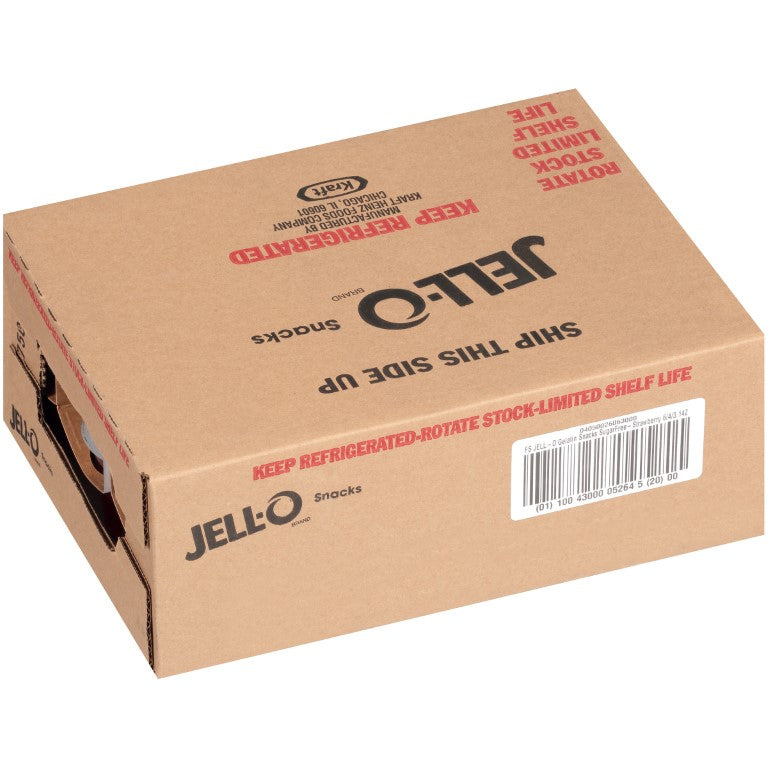 JELL-O Strawberry Sugar Free Gelatin 3.1 Ounce Cups (4/6 Count)