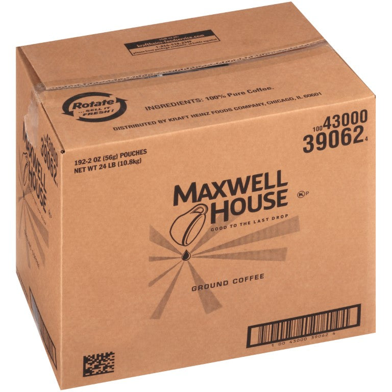 Maxwell House Single Serve Ground Coffee 2 Ounce Bag 192)