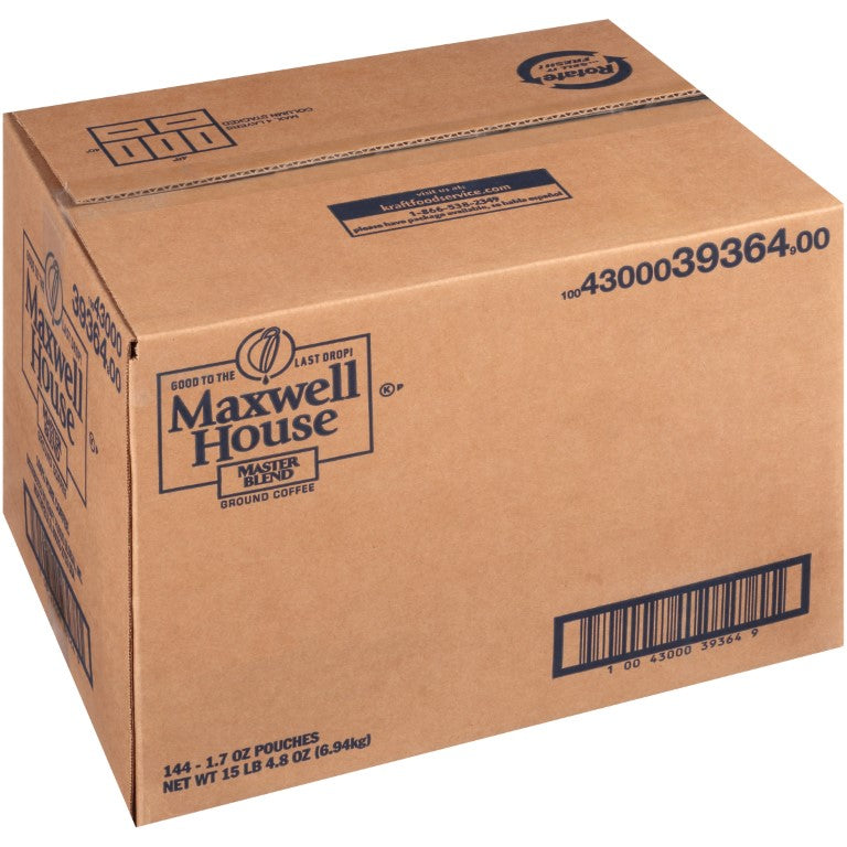 Maxwell House Master Blend Ground Coffee 1.7 Ounce Packets 144)