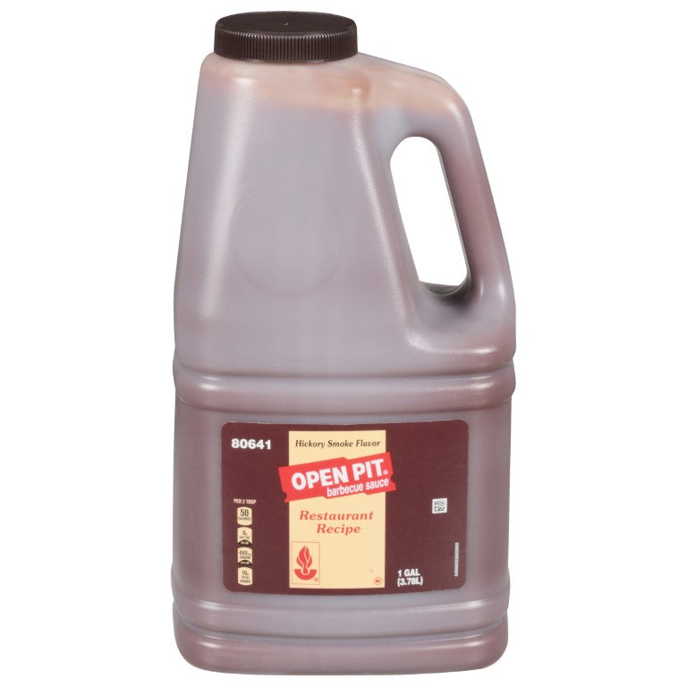 OPEN PIT Hickory Smoke BBQ Sauce 1 gal. Jugs 4 Per Case