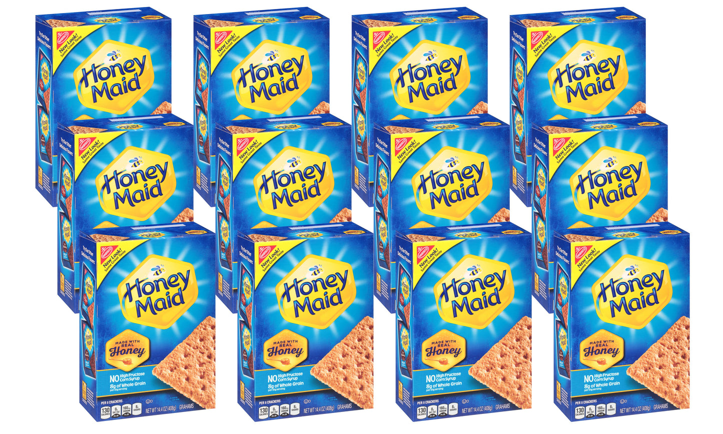 Honey Maid Graham Crackers Original 14.4 Ounce Size - 12 Per Case.