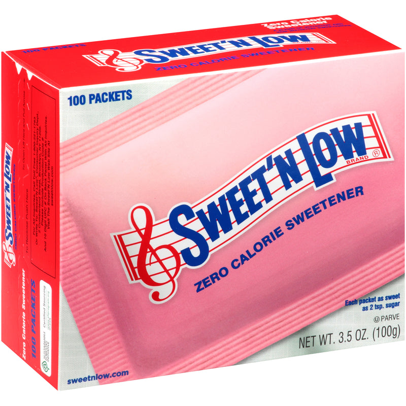 Sweet'n Low Pack 100 Count Packs - 2.63 Pound Per Case.