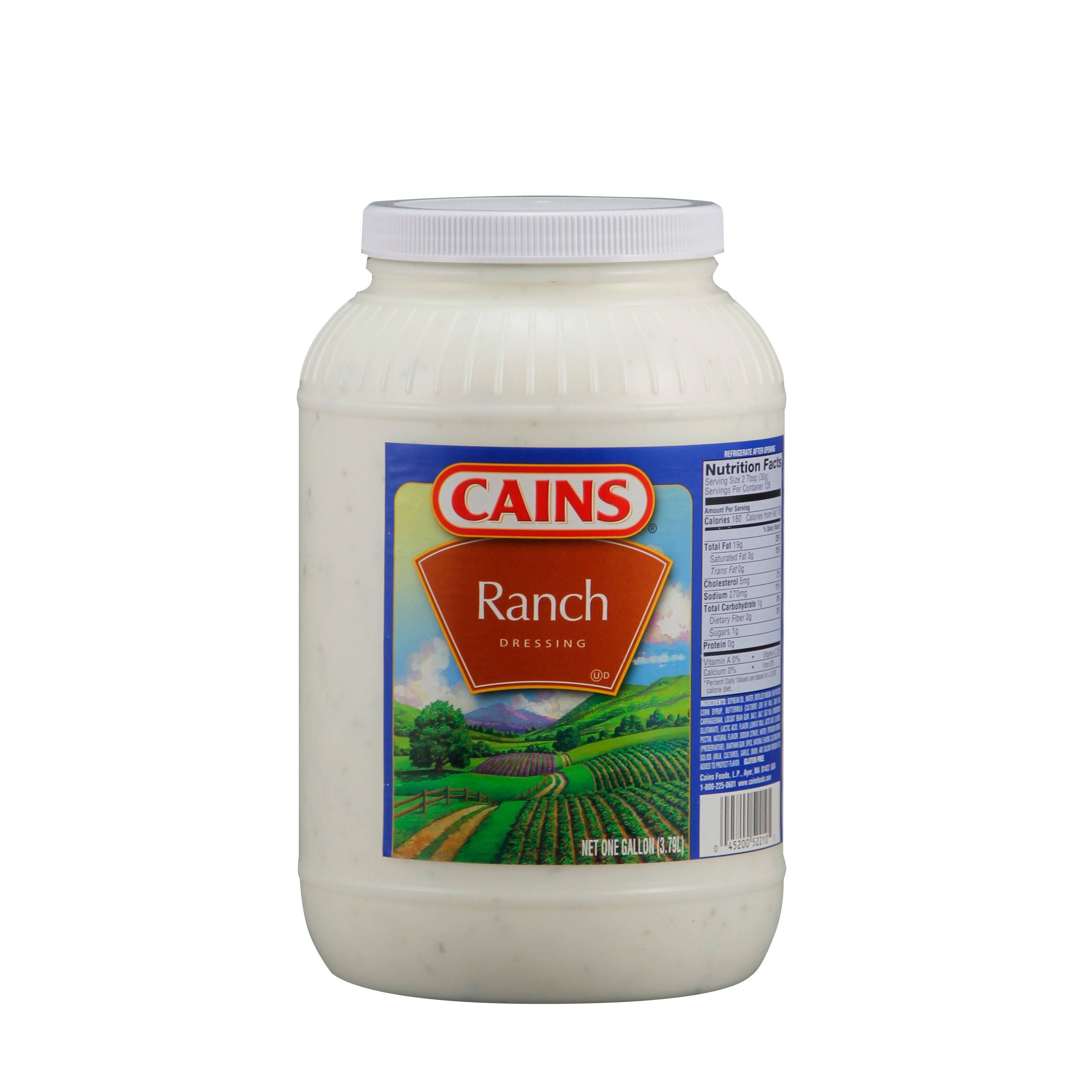 Cains Gal Ranch Dressing 1 Gallon - 4 Per Case.