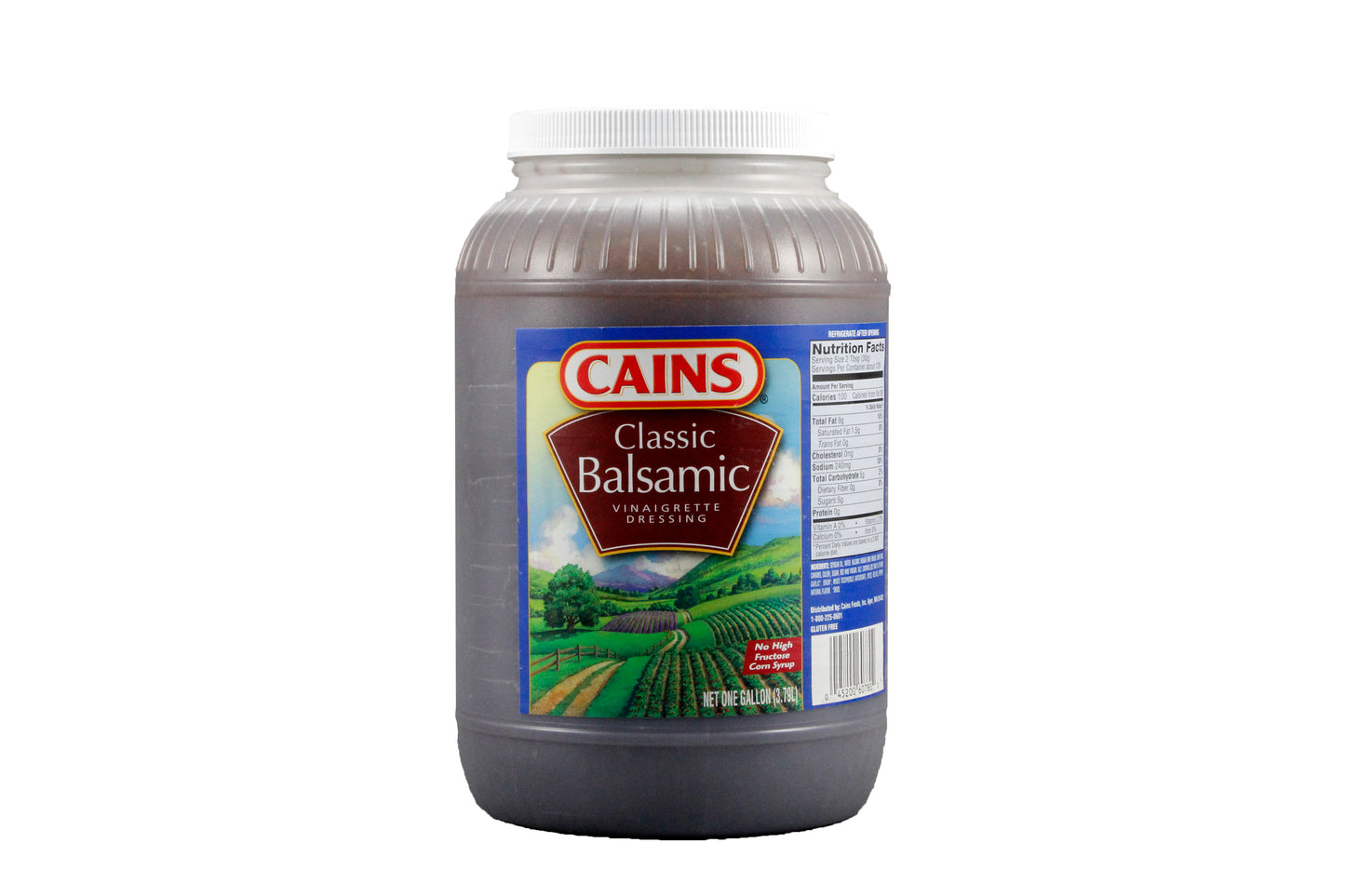 Cains Gal Balsamic Vinaigrette Dressing 1 Gallon - 4 Per Case.