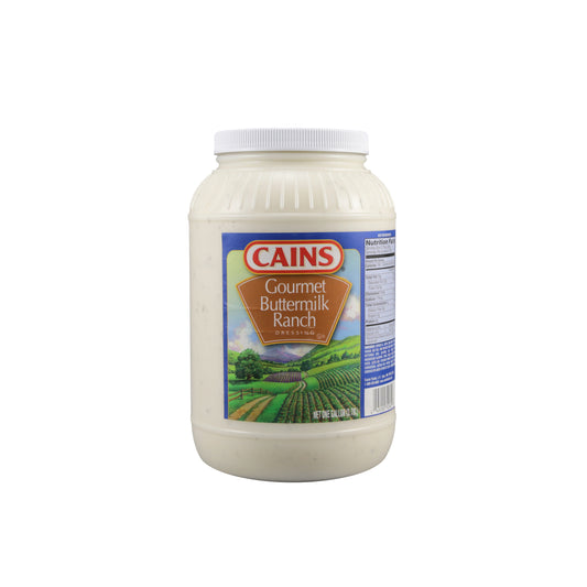 Cains Gal Refrigerated Gourmet Buttermilk Ranch Dressing 1 Gallon - 4 Per Case.