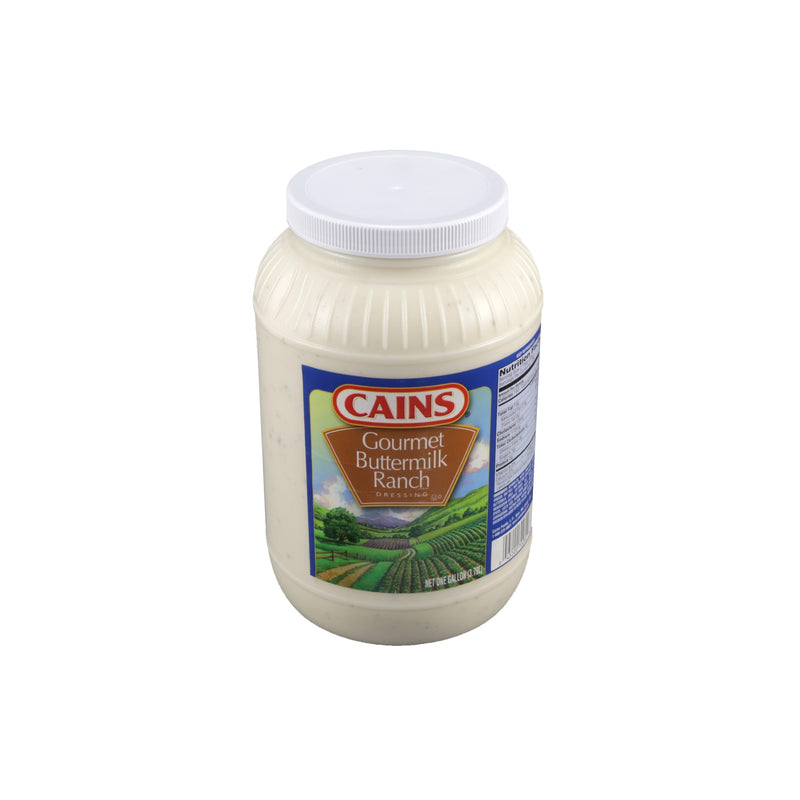 Cains Gal Refrigerated Gourmet Buttermilk Ranch Dressing 1 Gallon - 4 Per Case.