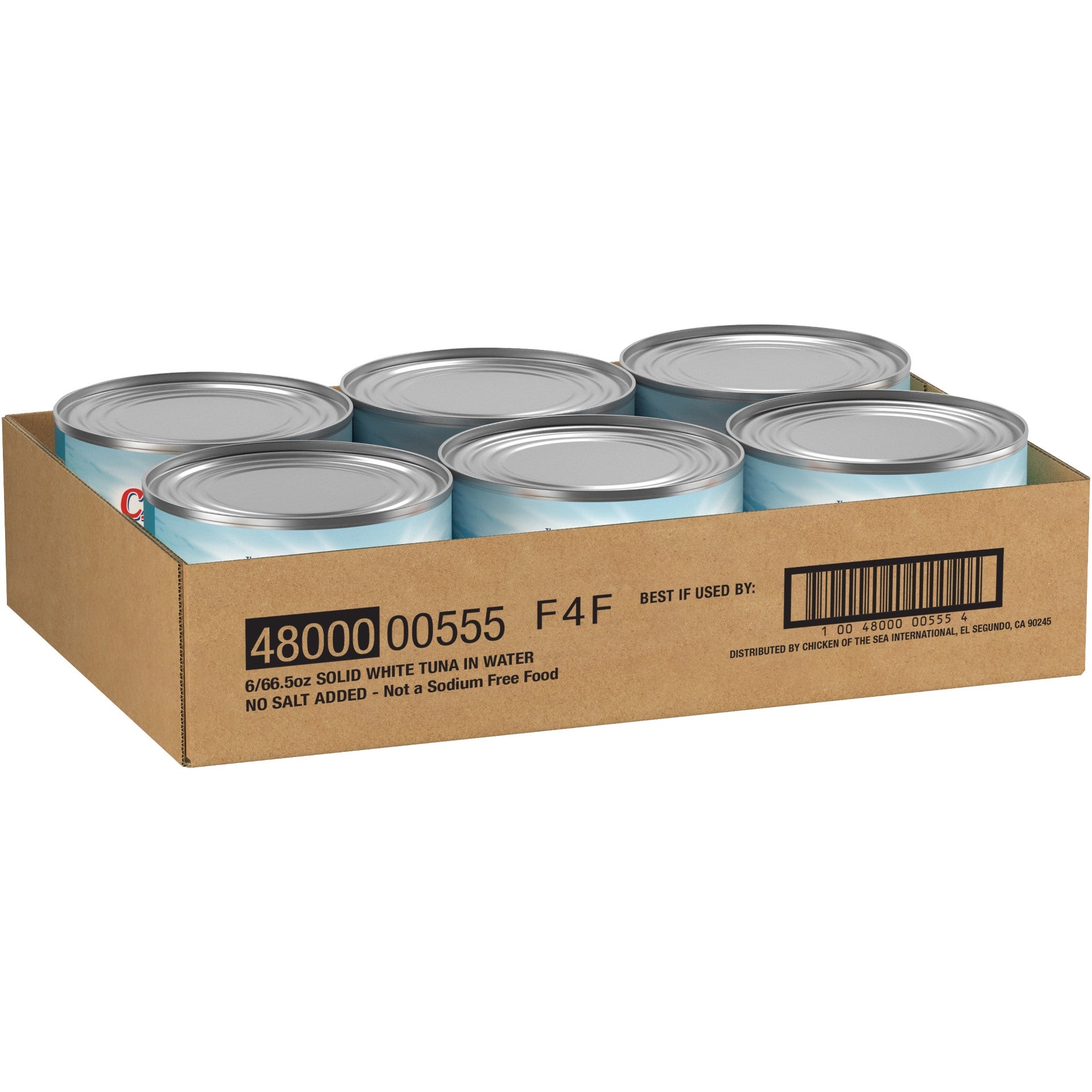 Chicken Of The Sea Solid Albacore Tuna In Water Very Low Sodium 66.5 Ounce Size - 6 Per Case.
