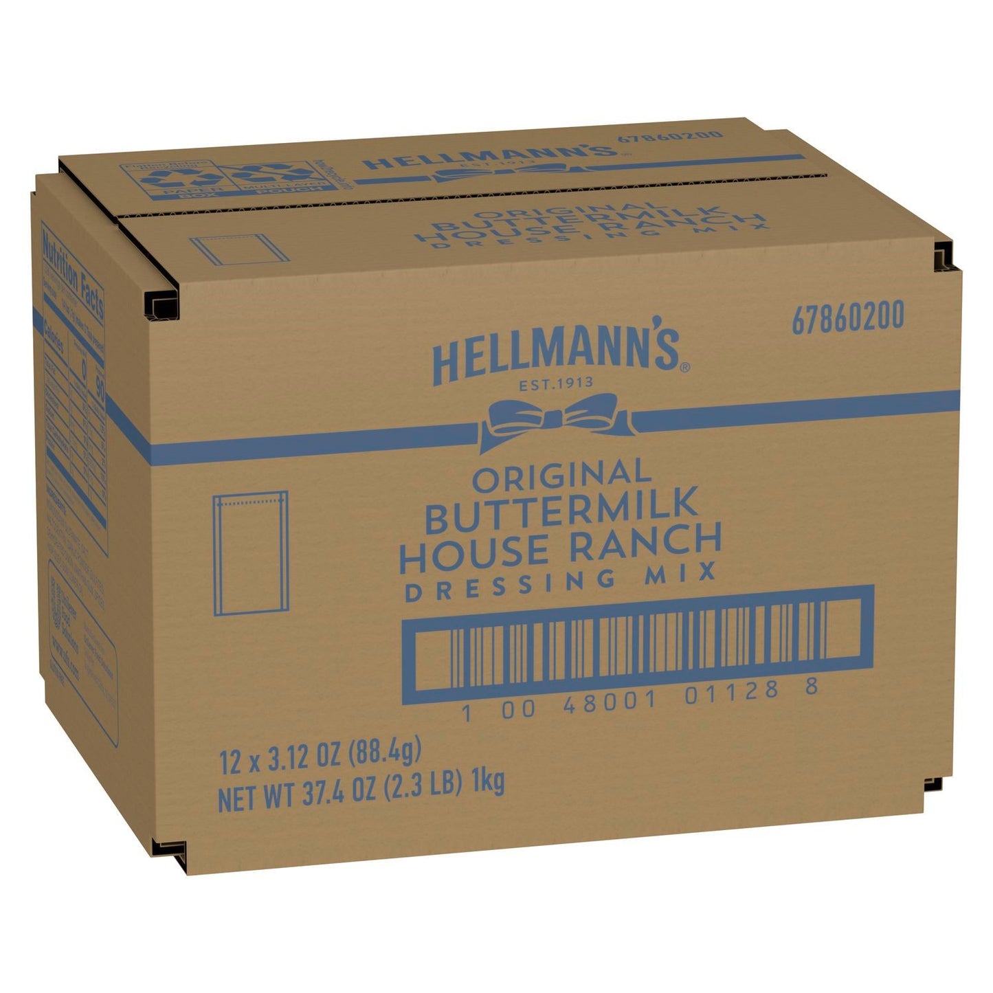 Hellmann's Spread Buttermilk Dry Mix 3.12 Ounce Size - 12 Per Case.