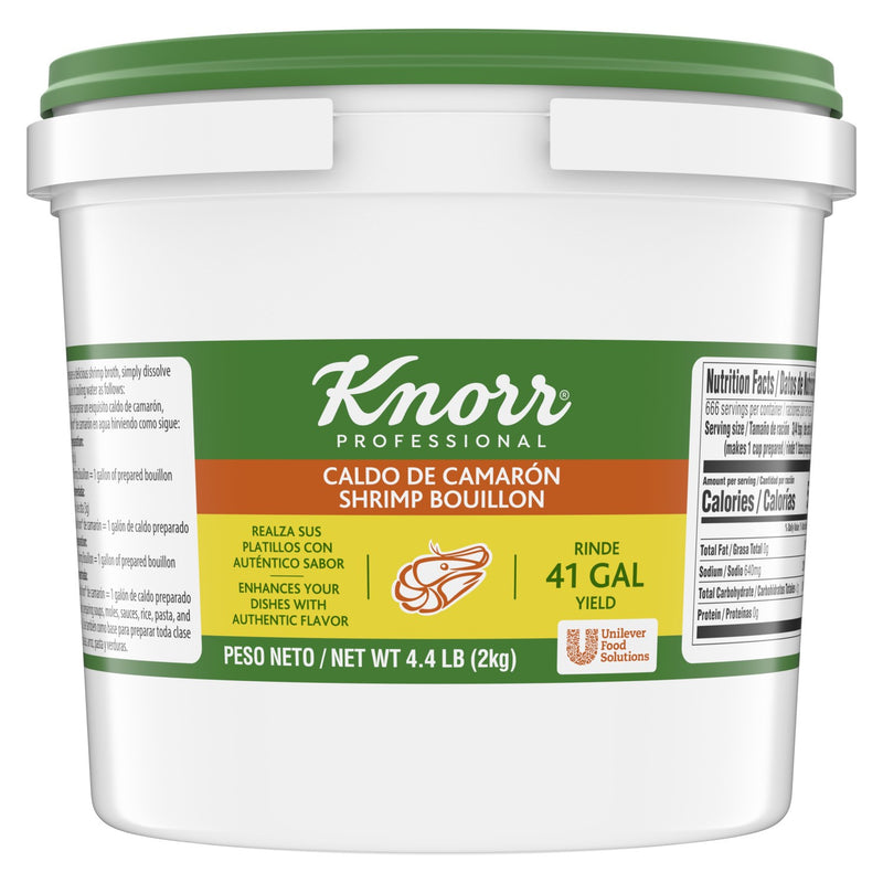 Knorr Bouillon Caldo De Camaron 4.4 Pound Each - 4 Per Case.