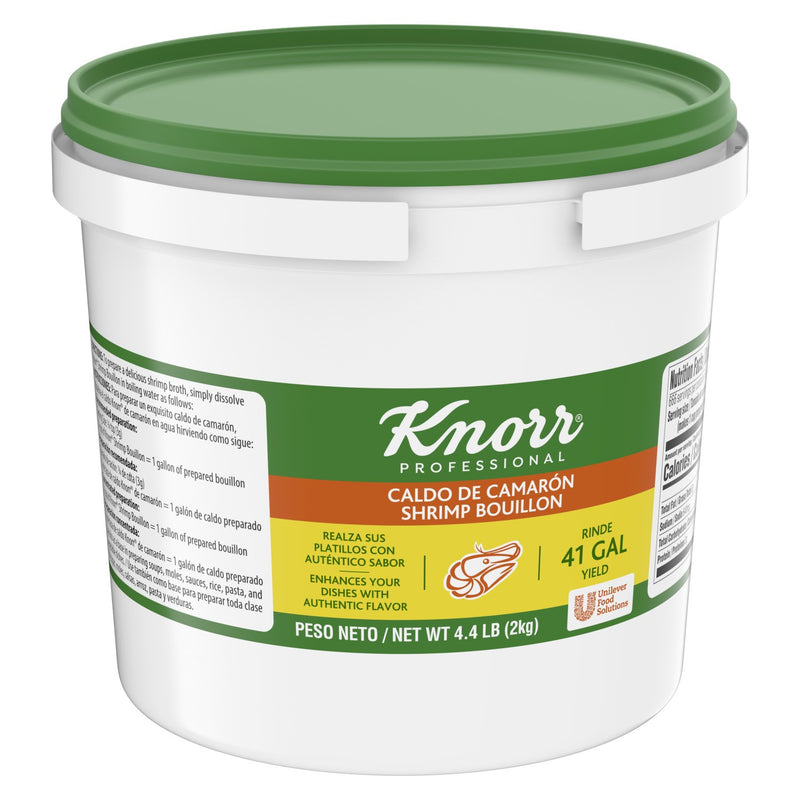 Knorr Bouillon Caldo De Camaron 4.4 Pound Each - 4 Per Case.