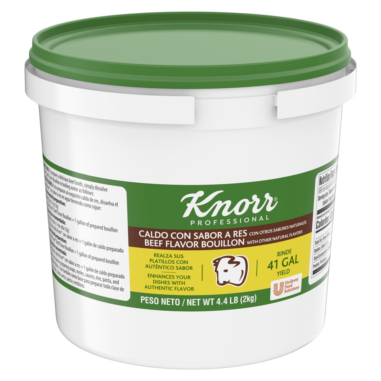 Knorr Bouillon Caldo De Res 4.4 Pound Each - 4 Per Case.