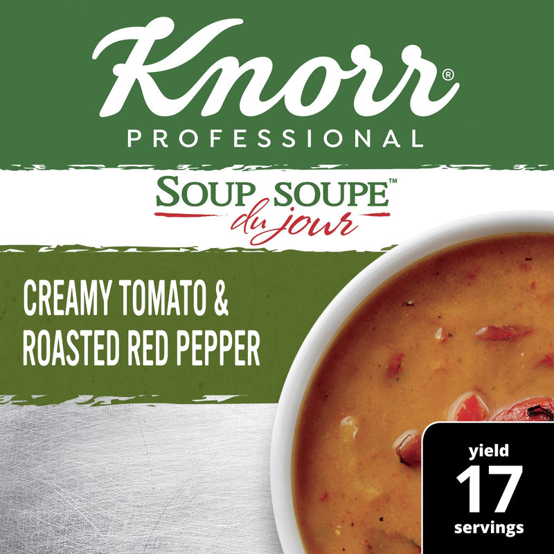 Knorr Soup Du Jour Soups Sdj Crm Tmatord Pepr 17.1 Ounce Size - 4 Per Case.