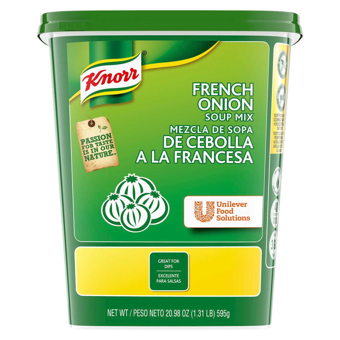 Knorr Soup Mix French Onion 20.98 Ounce Size - 6 Per Case.