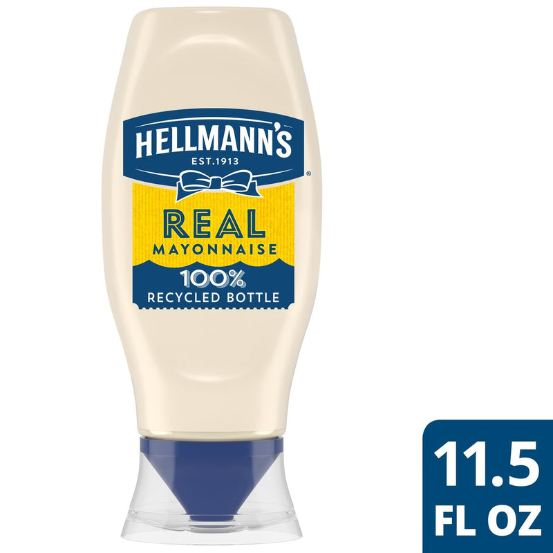 Hellmann's Mayonnaise Real Mayonnaise Squeezebottlemade With Cage Free Eggs 11.5 Fluid Ounce - 12 Per Case.