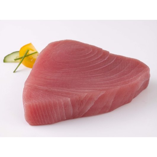 Harbor Seafood Oyster Bay 6 Ounce IVP Skinless Boneless Wild Frozen Tuna Steak 10 Pound Each - 1 Per Case.