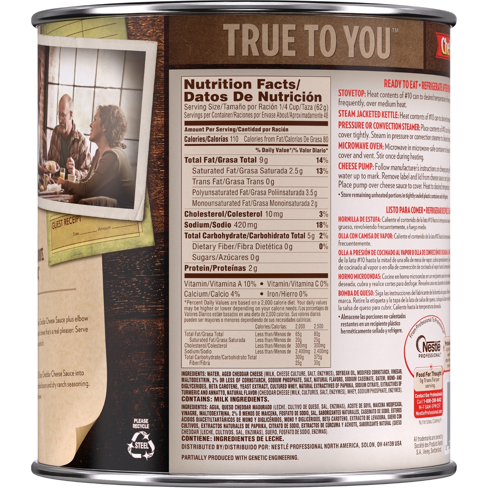 Chef Mate Sharp Cheddar Cheese Sauce 6.62 Pound Each - 6 Per Case.