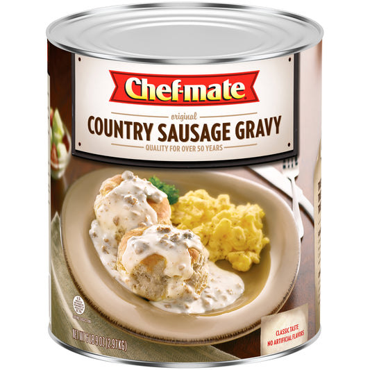 Chef Mate Country Sausage Gravy 6.56 Pound Each - 6 Per Case.