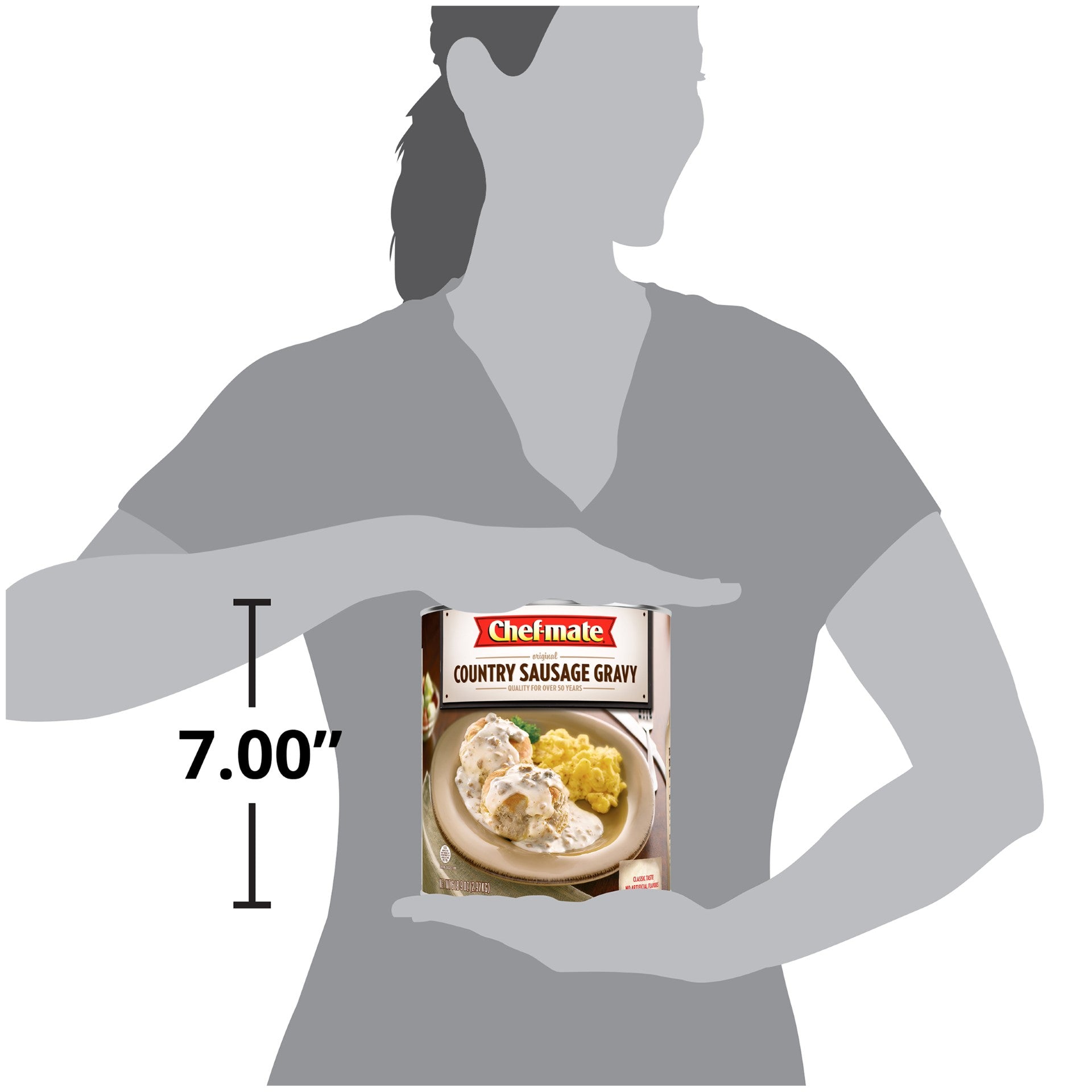 Chef Mate Country Sausage Gravy 6.56 Pound Each - 6 Per Case.