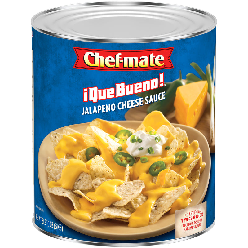 Chef Mate Que Bueno Jalapeno Cheese Sauce 106 Ounce Size - 6 Per Case.