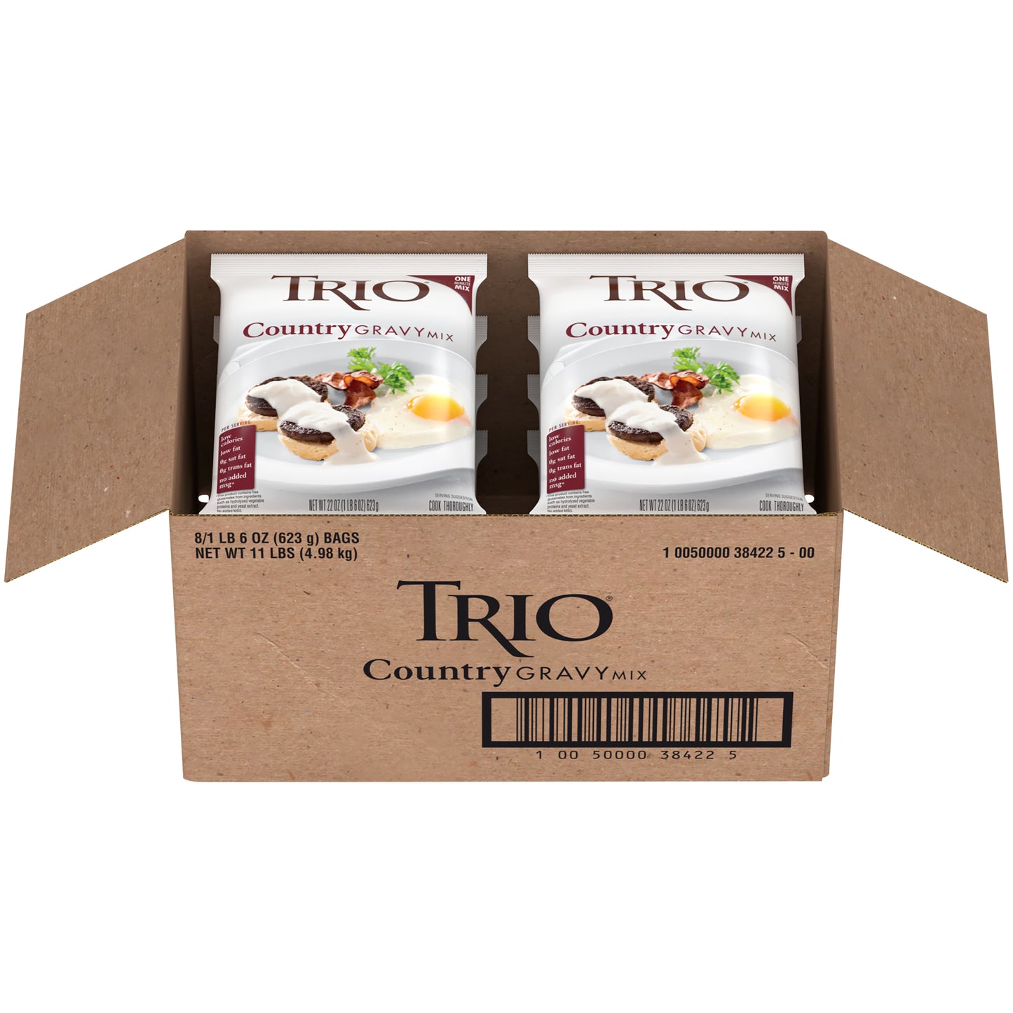 Trio Country Gravy Mix 21.975 Ounce Size - 8 Per Case.