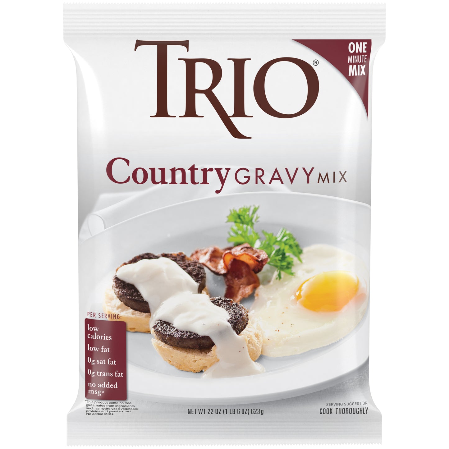 Trio Country Gravy Mix 21.975 Ounce Size - 8 Per Case.