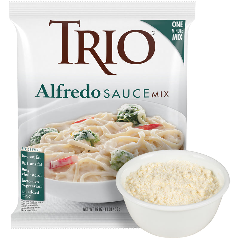 Trio Alfredo Sauce Mix 1 Pound Each - 8 Per Case.