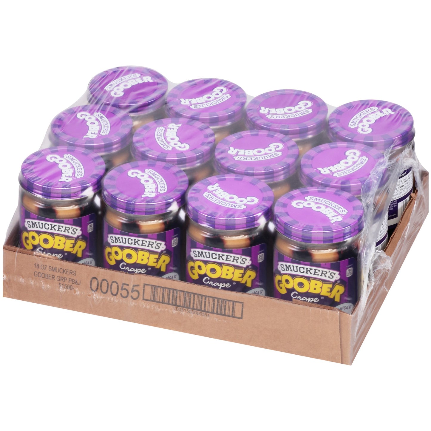 Smucker Goober Grape 18 Ounce Size - 12 Per Case.