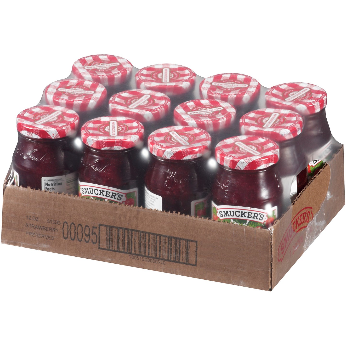 Smucker Strawberry Preserves 12 Ounce Size - 12 Per Case.