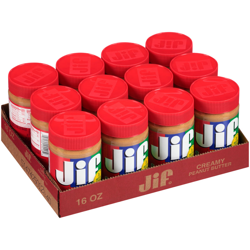 Peanut Butter Creamy 16 Ounce Size - 12 Per Case.