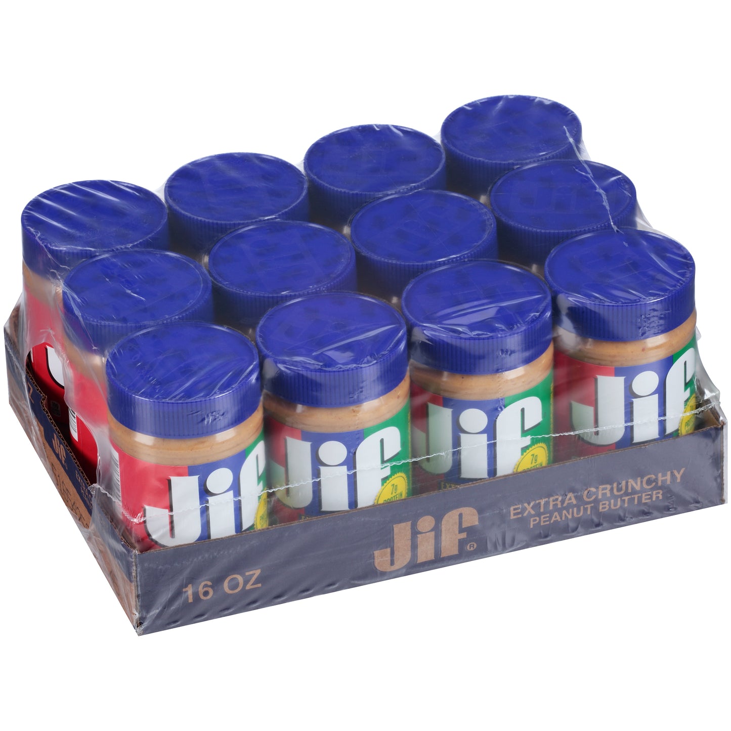 Crunchy Peanut Butter 16 Ounce Size - 12 Per Case.