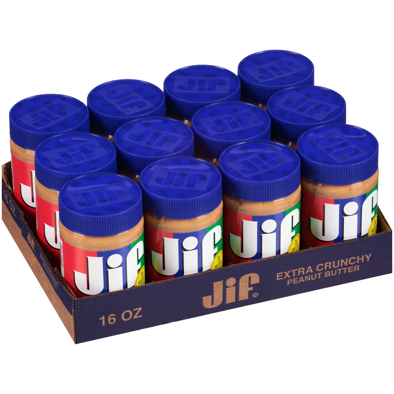 Crunchy Peanut Butter 16 Ounce Size - 12 Per Case.