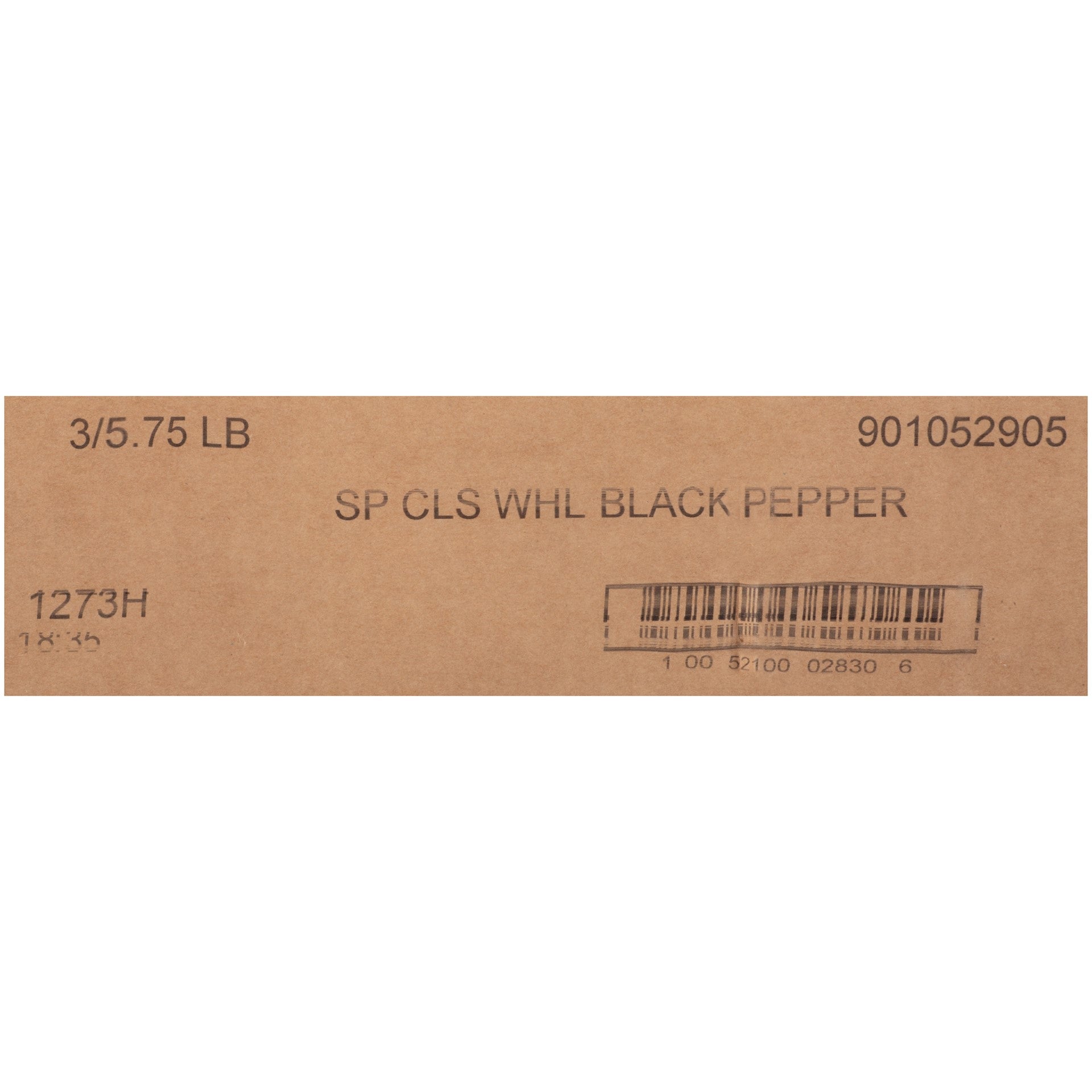 Spice Classics Whole Black Pepper 5.75 Pound Each - 3 Per Case.