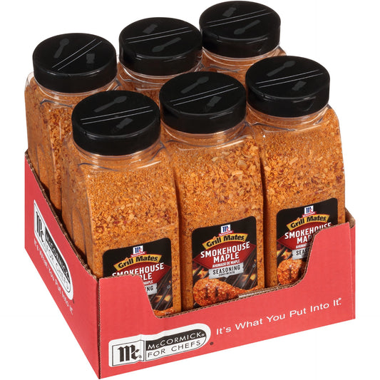 Mccormick Grill Mates Smokehouse Maple Seasoning 28 Ounce Size - 6 Per Case.