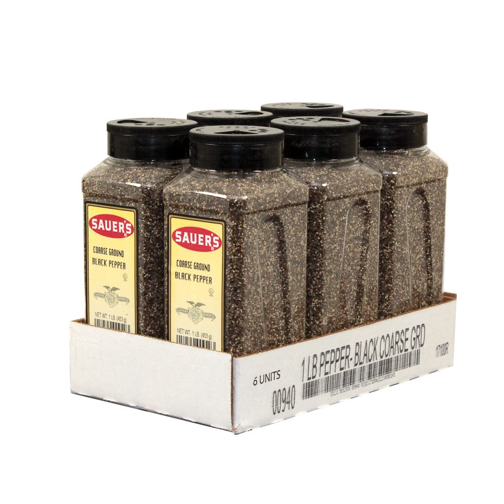 Pepper Black Coarse Grd 1 Pound Each - 6 Per Case.