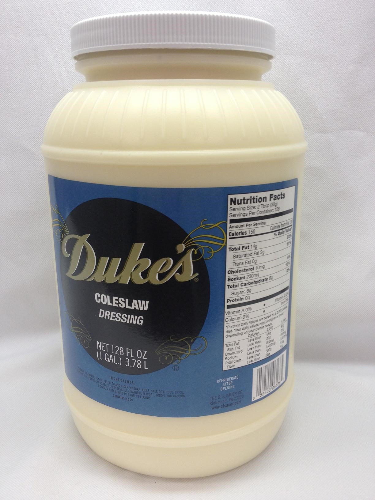 Coleslaw Dressing Dukes 1 Gallon - 4 Per Case.