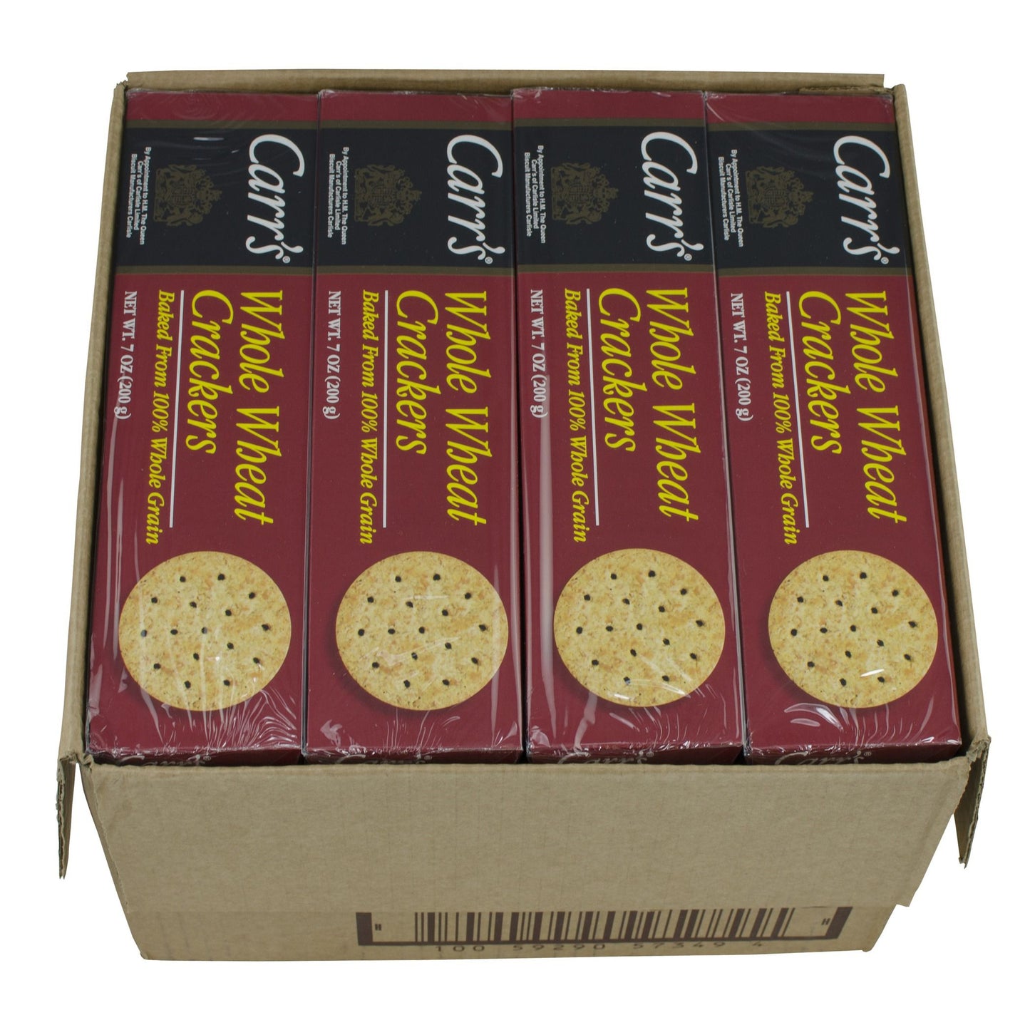 Carr's Crackers Whole Wheat 7 Ounce Size - 12 Per Case.