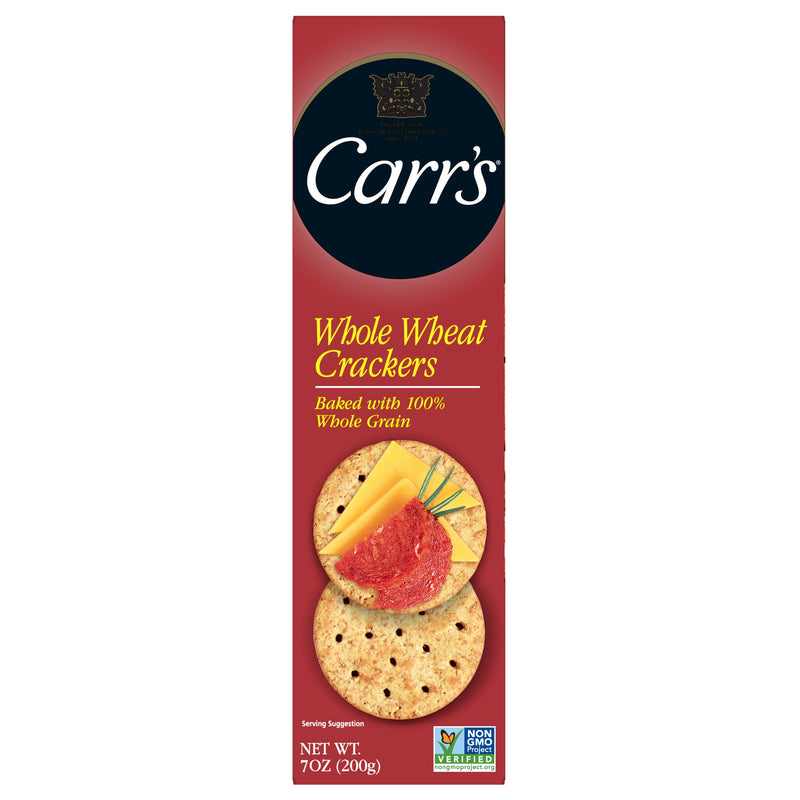 Carr's Crackers Whole Wheat 7 Ounce Size - 12 Per Case.