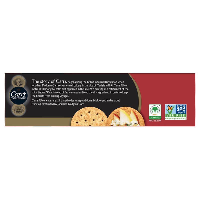 Carr's Crackers Whole Wheat 7 Ounce Size - 12 Per Case.