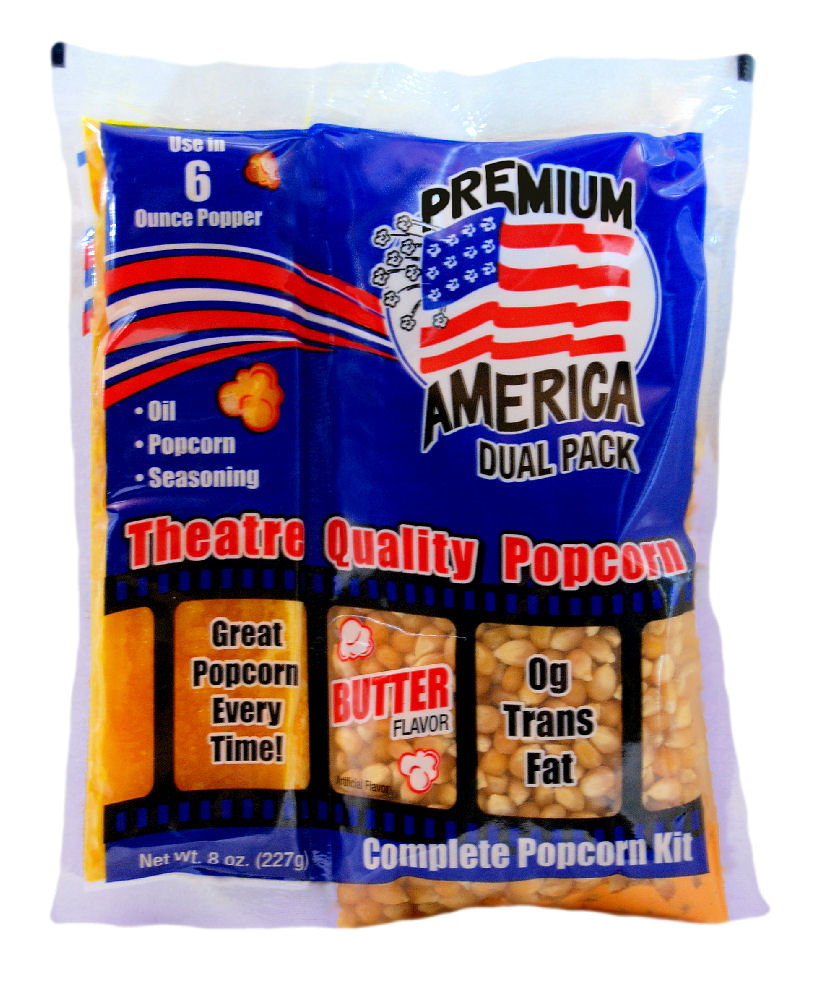 Great Western Popcorn Kit Coconut 8 Ounce Size - 36 Per Case.