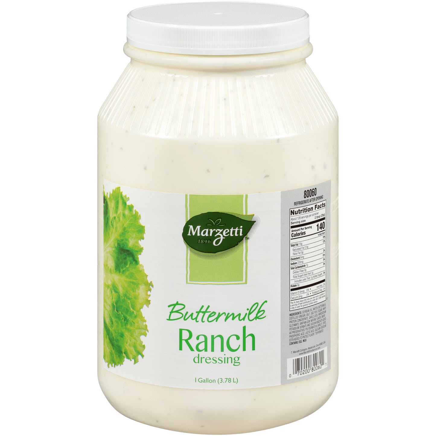 Marzetti Buttermilk Ranch Dressing Bulk 1 Gallon - 4 Per Case.