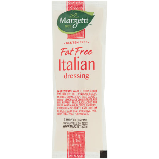 Fat Free Italian Dressing 12 Grams Each - 204 Per Case.