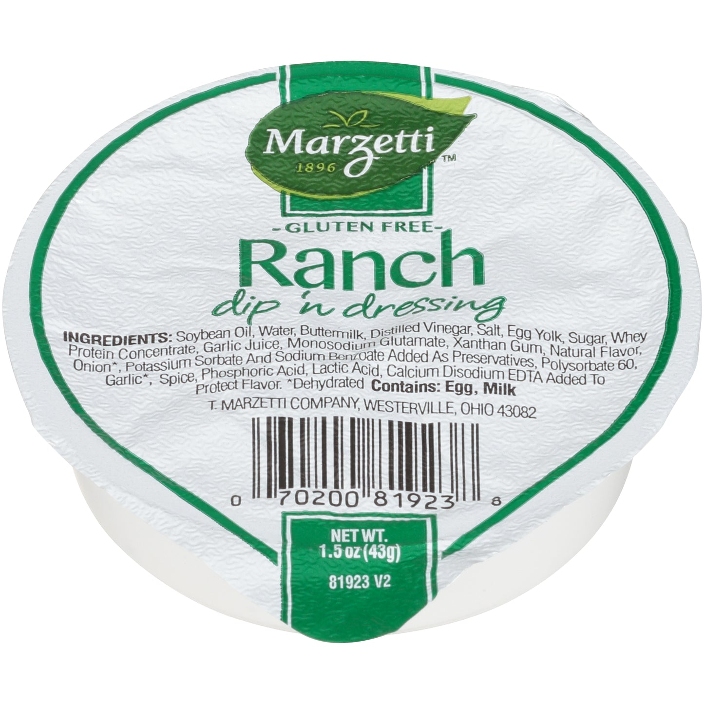 Ranch Dip'n Dressing 1.5 Ounce Size - 96 Per Case.